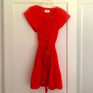 Xirena red gauze “Jude” dress